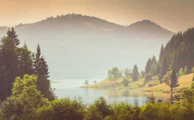 lake in the mountains