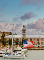 View of the Naval Dockyard in Bermuda