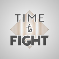 Creative design of time to fight message