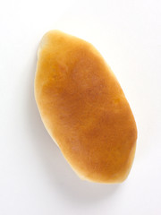 bun on white isolated background