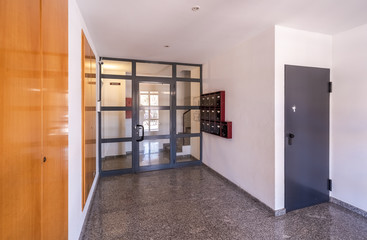 Hall of a flat building