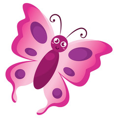 Isolated cute butterfly