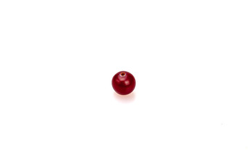 Ripe berry organic cranberry on a white background.