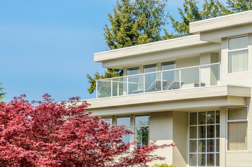The roof of the house with nice window.