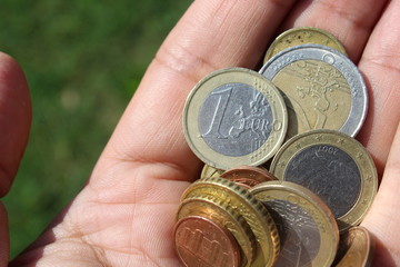 Fototapeta premium monete in euro - potere economico