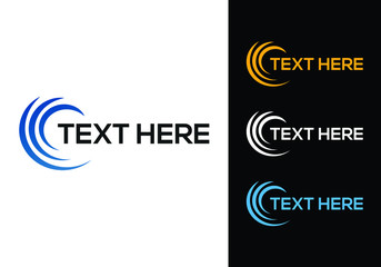 Spiral design logo.  Vector abstract circle swirl logo design elements