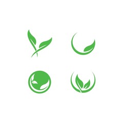 Tree leaf vector logo design