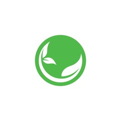 Obraz premium Tree leaf vector logo design
