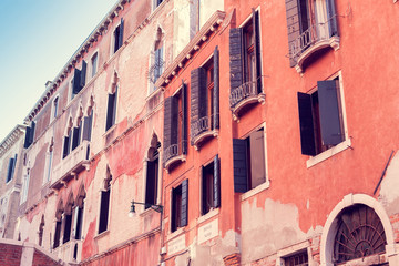 Obraz premium Architecture of the houses in Venice