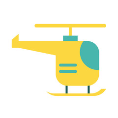 helicopter military force line and fill style icon