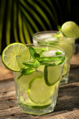 Lime and mint cocktail with rum called 