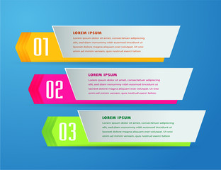 modern paper text box template, banner Infographic