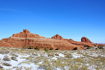 Rock formations in the Arches national Park, Utah	