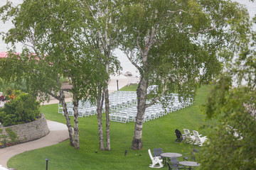 wedding arch day event white elegant ceremony