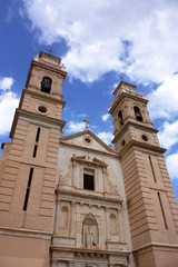 Image of the parish church of Sant Antoni Abat in the city of Canals (Valencia, Spain)