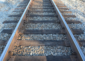 Naklejka premium Train Tracks Hardware