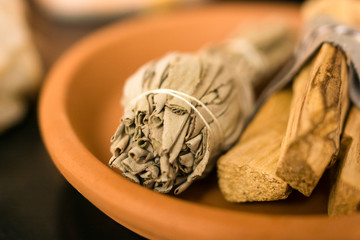 Sage and Palo Santo Wood