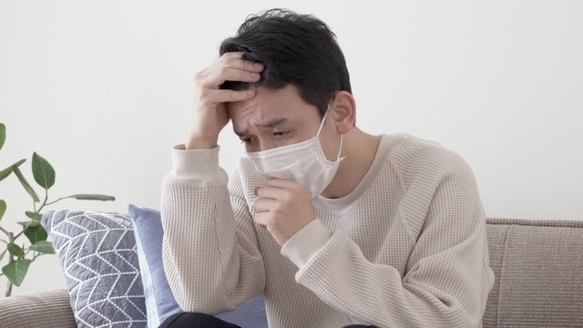 男性　咳