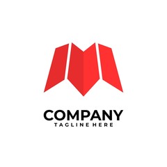 initial letter M logo design vector inspiration