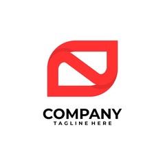 initial letter N logo design vector inspiration