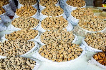 Close up radix notoginseng,