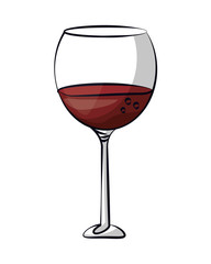 wine cup drink isolated icon