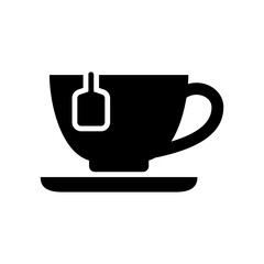 Tea cup icon glyph style