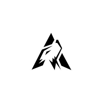 Wolf Abstract template logo design