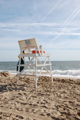 Side view of beach chair 