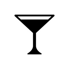 Wine glass icon glyph style