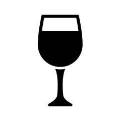 Wine glass icon glyph style
