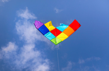 Colorful Kite Flying in the sky, Bondi Beach Sydney