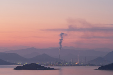 鷲羽山からの朝景