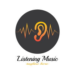 Hearing Logo Template vector icon design