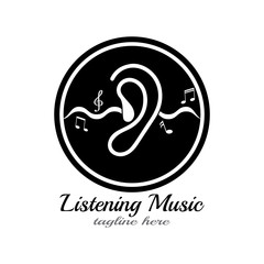 Hearing Logo Template vector icon design