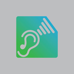 Hearing Logo Template vector icon design