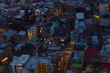Tokyo Asakusa Downtown area at early evening