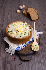 Fermented cabbage salad