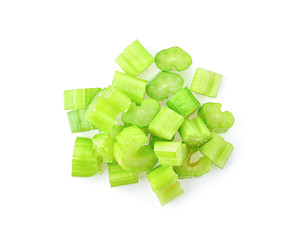 Celery isolated on white background
