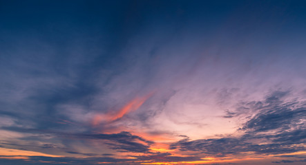 sunset over the sea blur background concept 