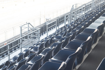 chair view in racing stadium