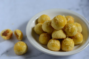 Nastar is a kind of pastry The origin is said to be from Dutch ananas and taart.