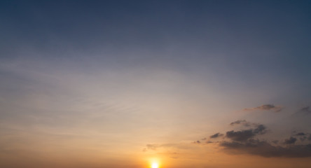 Obraz na płótnie Canvas sunset over the sea nature concept background