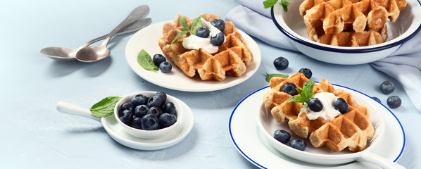 Traditional belgian waffles