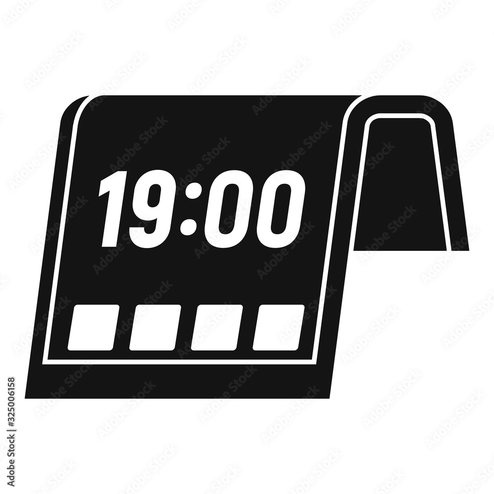 Poster flexible display icon. simple illustration of flexible display vector icon for web design isolated o