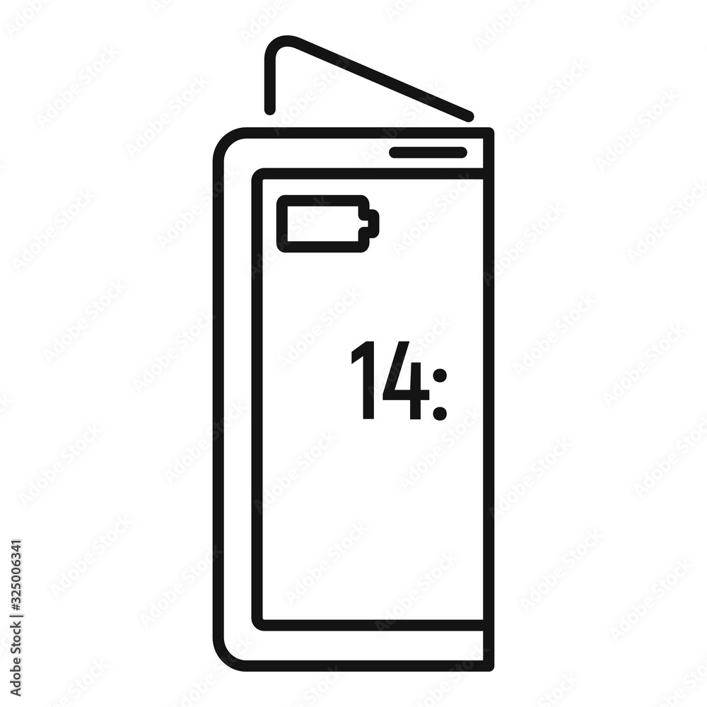 Poster creative flexible display icon. outline creative flexible display vector icon for web design isolate