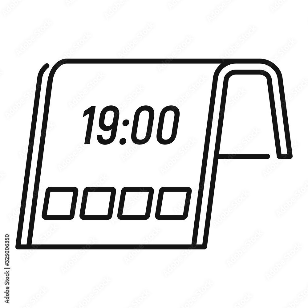 Poster flexible display icon. outline flexible display vector icon for web design isolated on white backgro