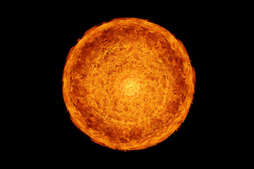 abstract ball fire flames on black background