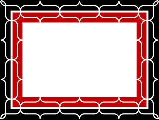 アイヌ　文様　額縁