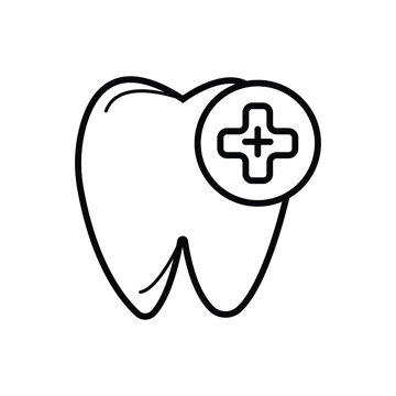Tooth icon vector illustration photo